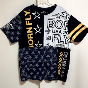 Born Fly NEW Vintage Graphics Hip Hop Thug Streetwear T-Shirt Top Shirt 4X